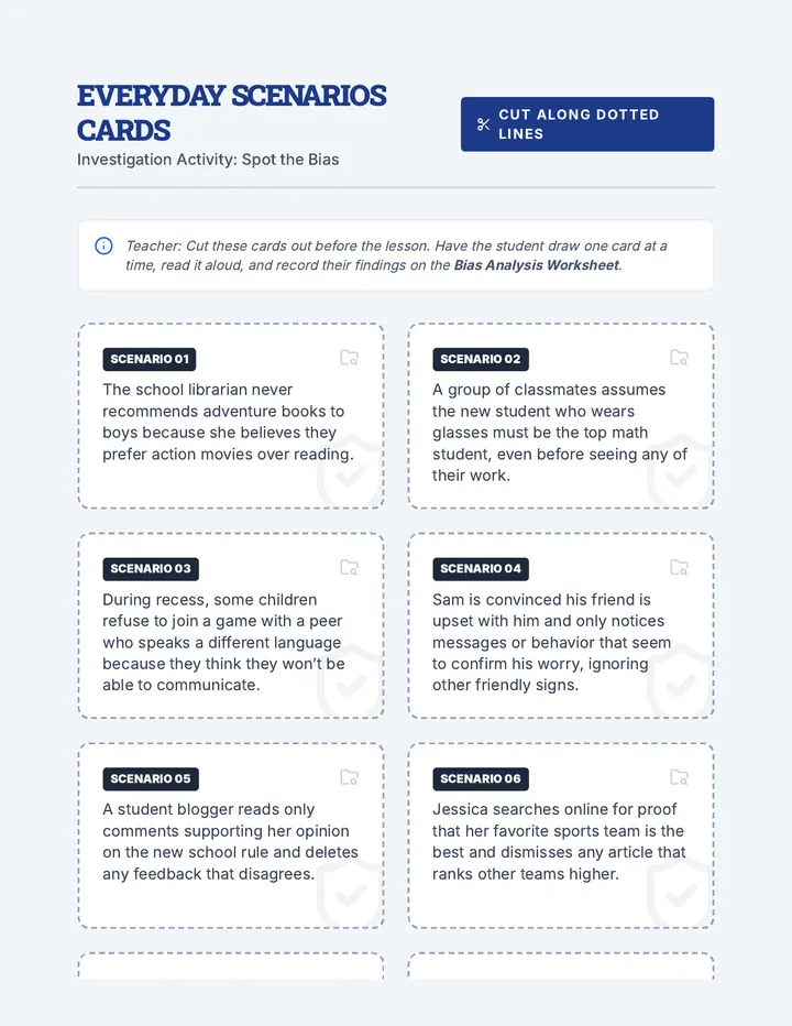 Everyday Scenarios Cards