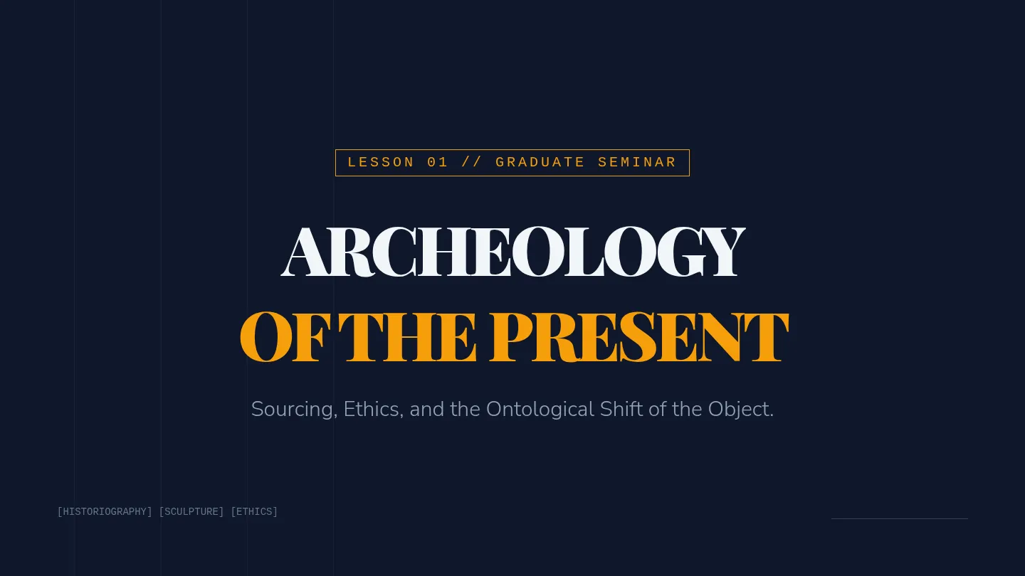 Archeology of the Present Slides