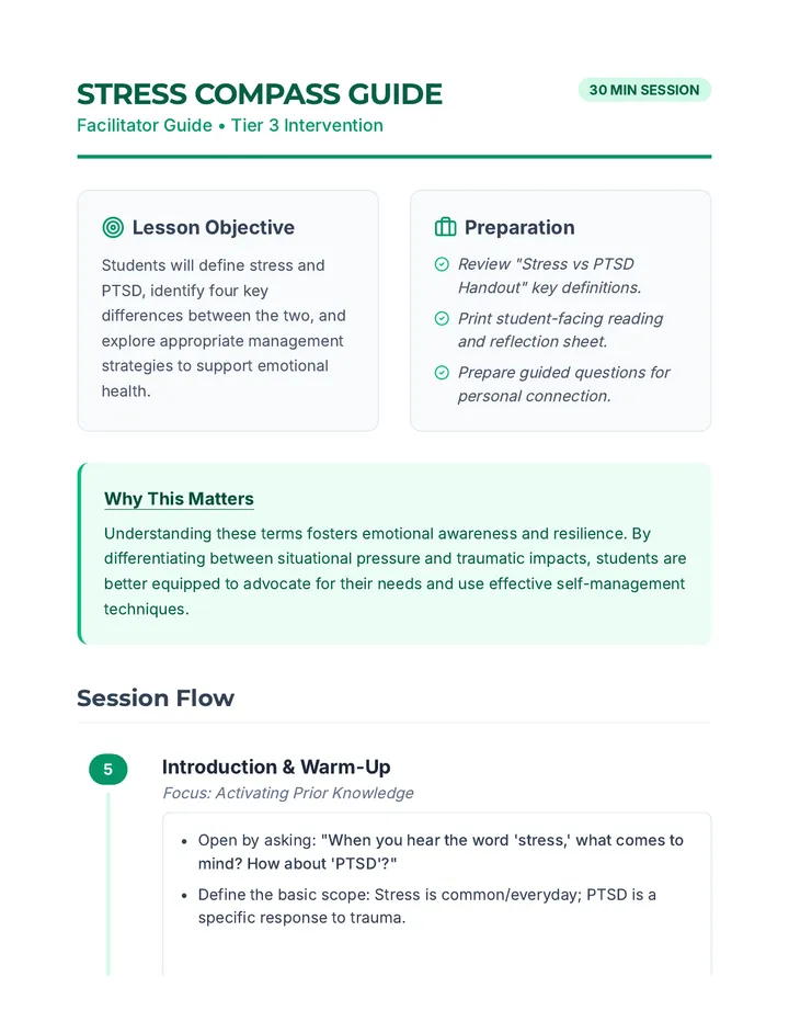 Stress Compass Facilitator Guide