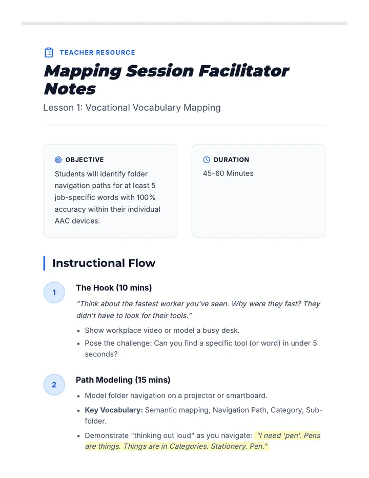 Mapping Facilitator Notes