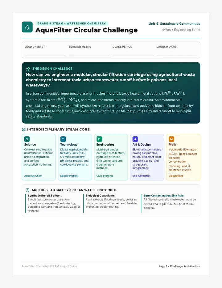 AquaFilter Chemistry Project Guide