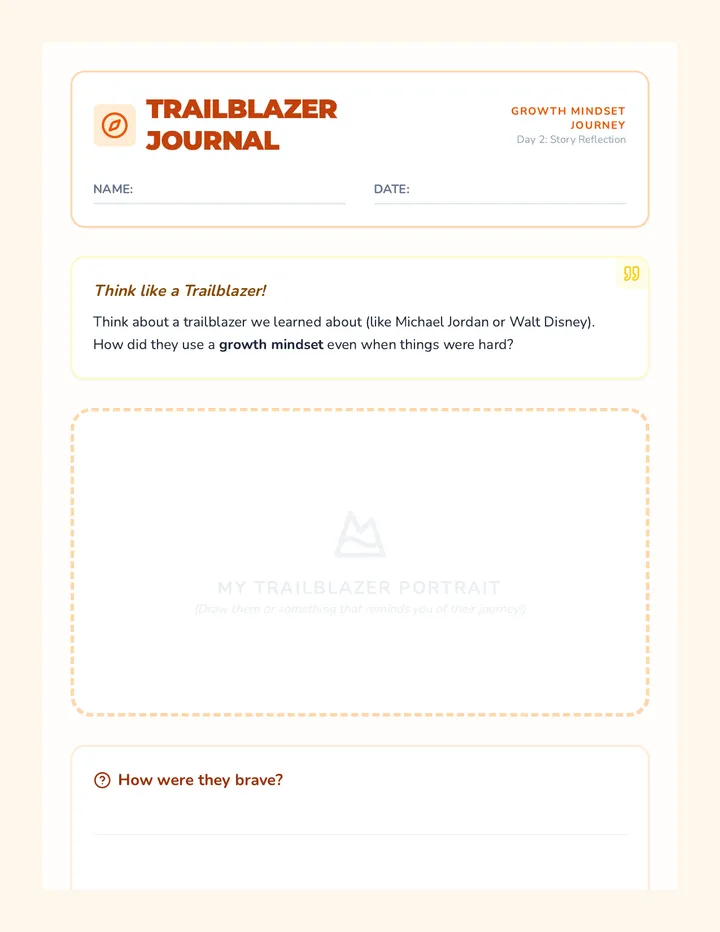 Trailblazer Reflection Journal