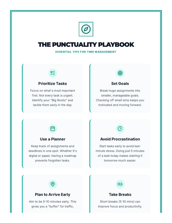Punctuality Playbook Handout