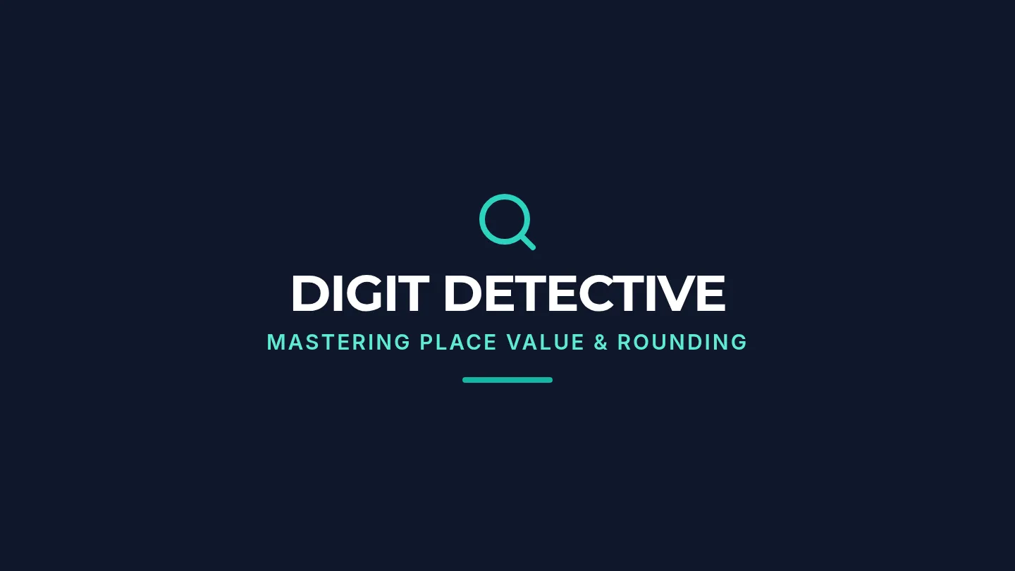 Digit Detective Slides