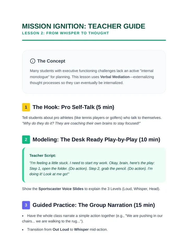 Sportscaster Teacher Guide