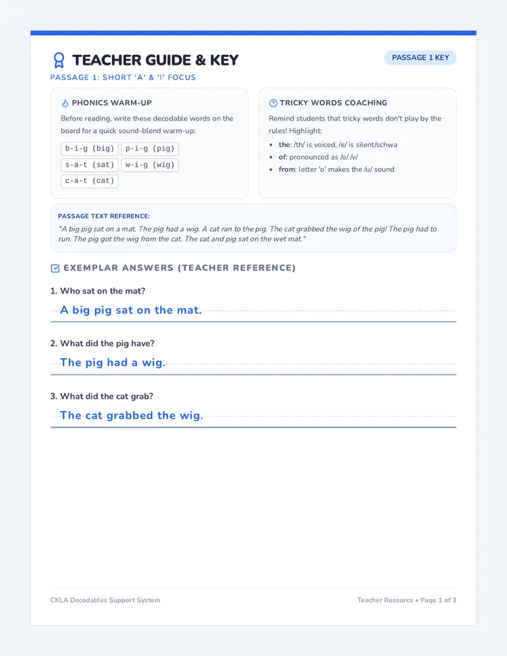 Phonics Quest Teacher Guide