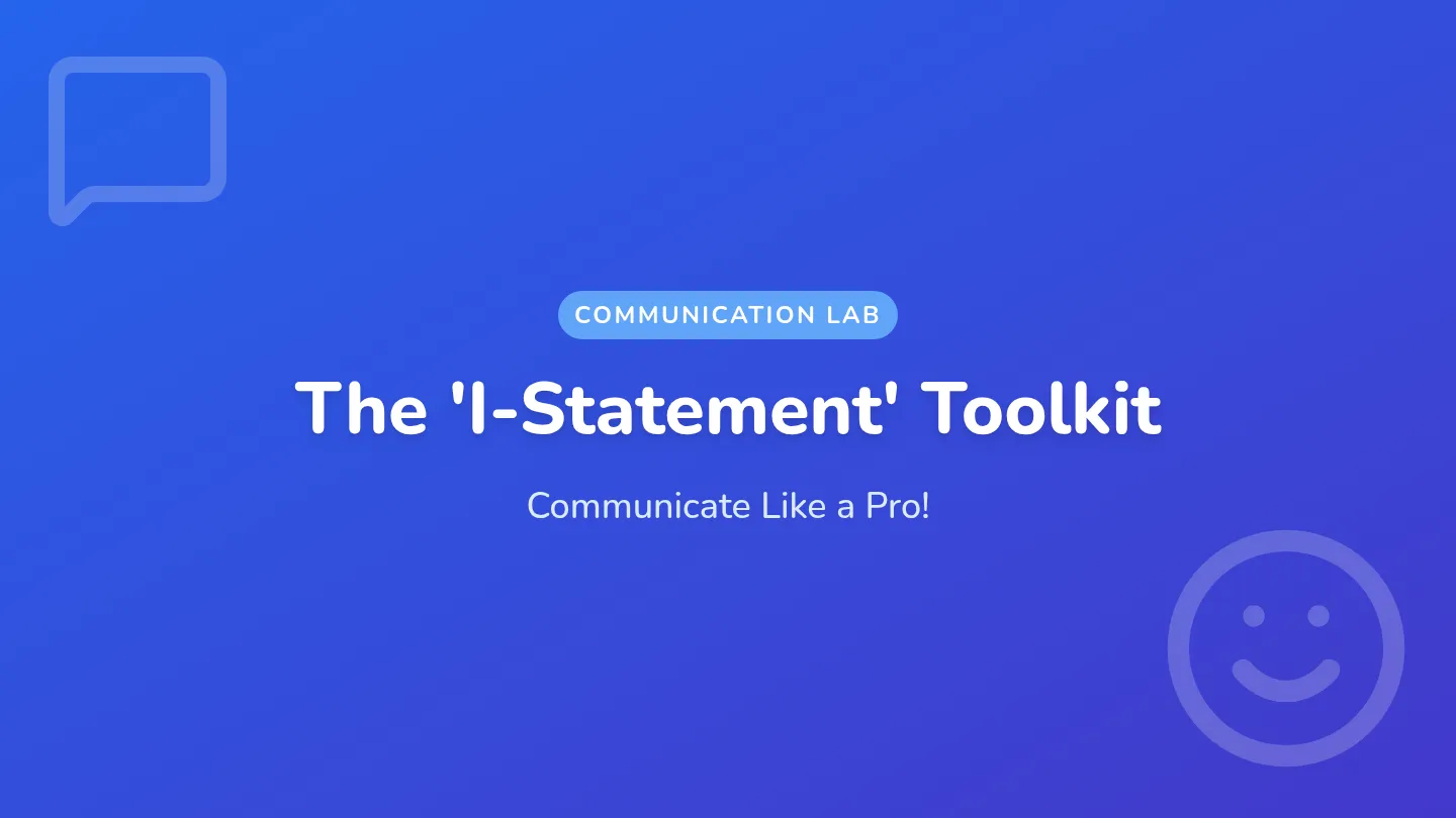 I-Statement Toolkit Slides