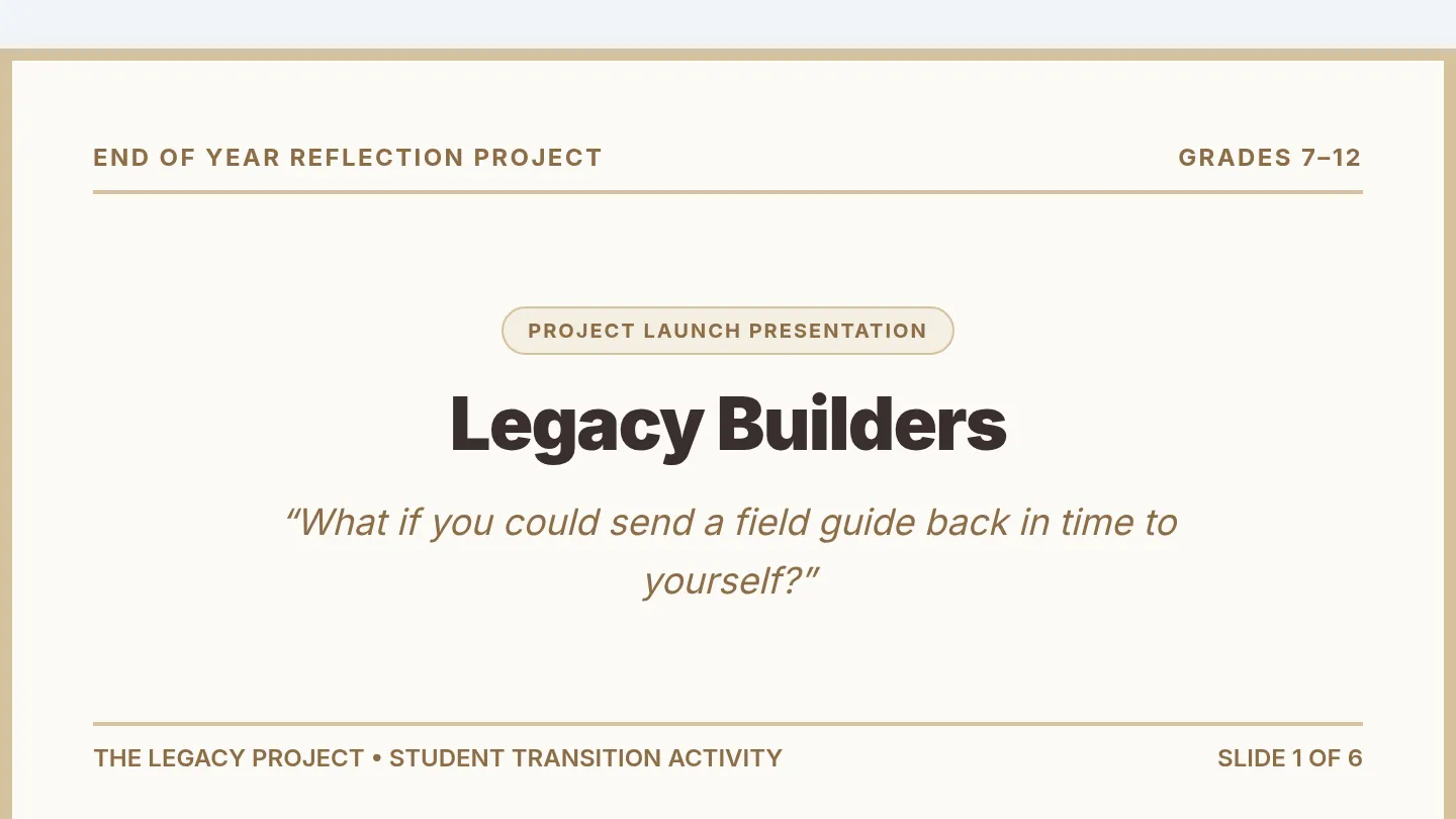 Legacy Builders Slides
