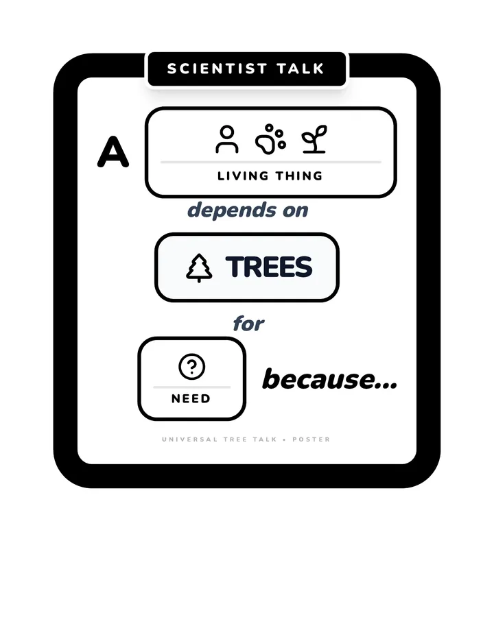 Tree Talk Poster BW