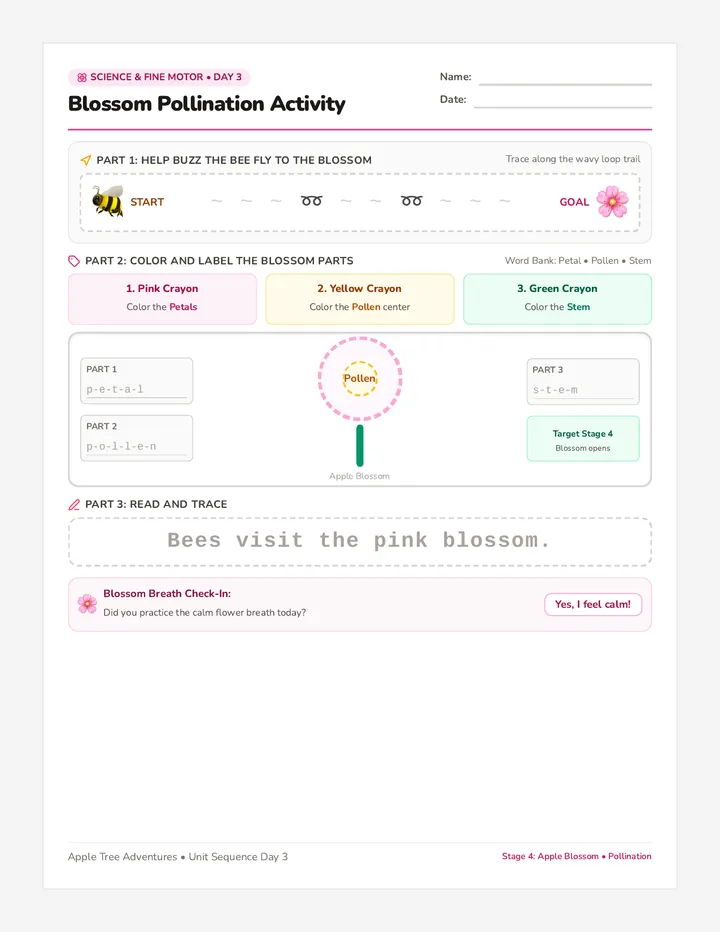 Blossom Pollination Activity