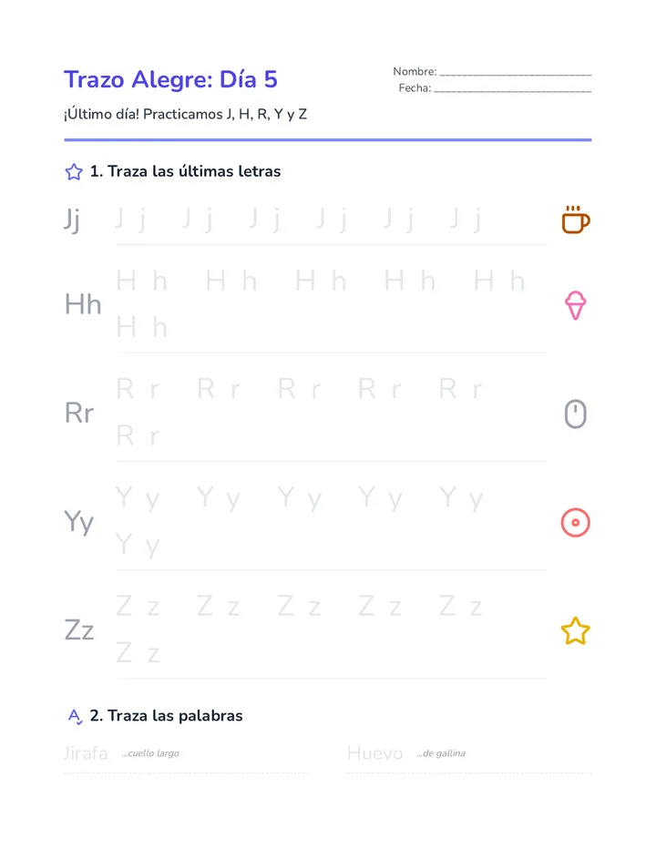 Gran Final Worksheet