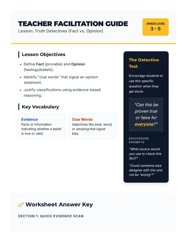 Truth Detectives Guide