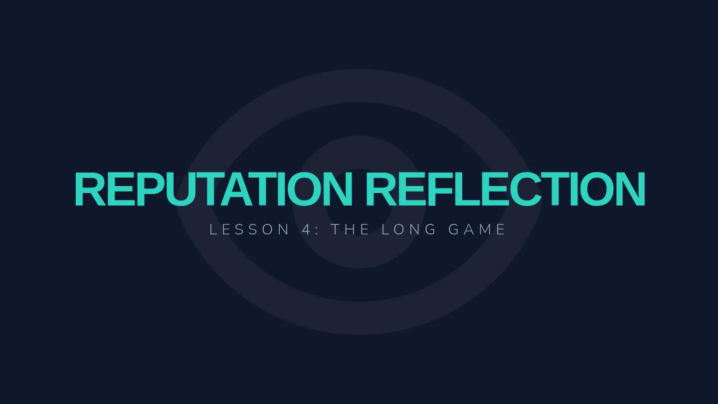 Reputation Reflection Slides