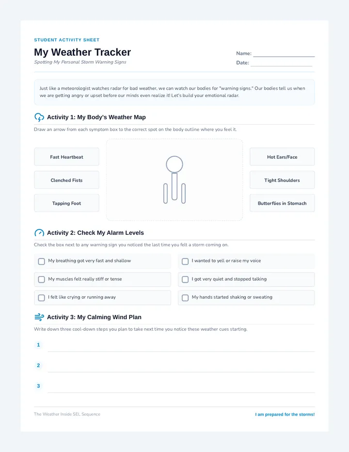 My Weather Tracker Worksheet