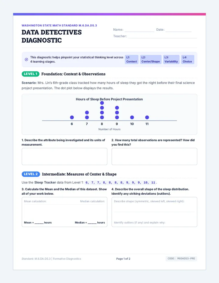 Data Detectives Diagnostic