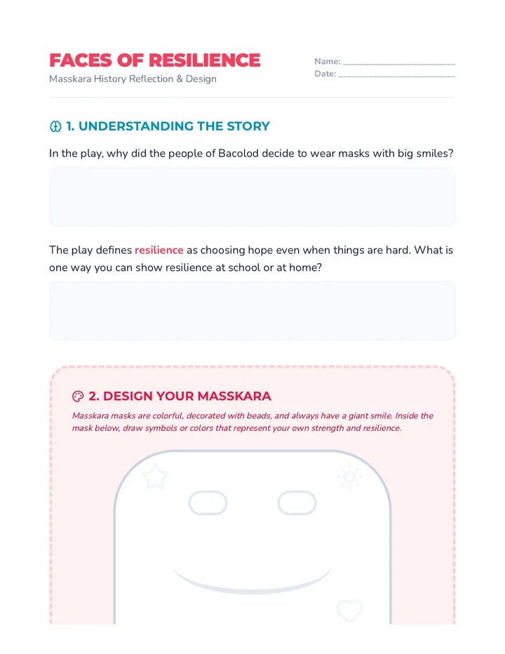 Resilience Mask Worksheet