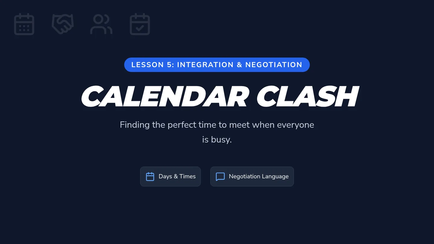 Calendar Clash Slides