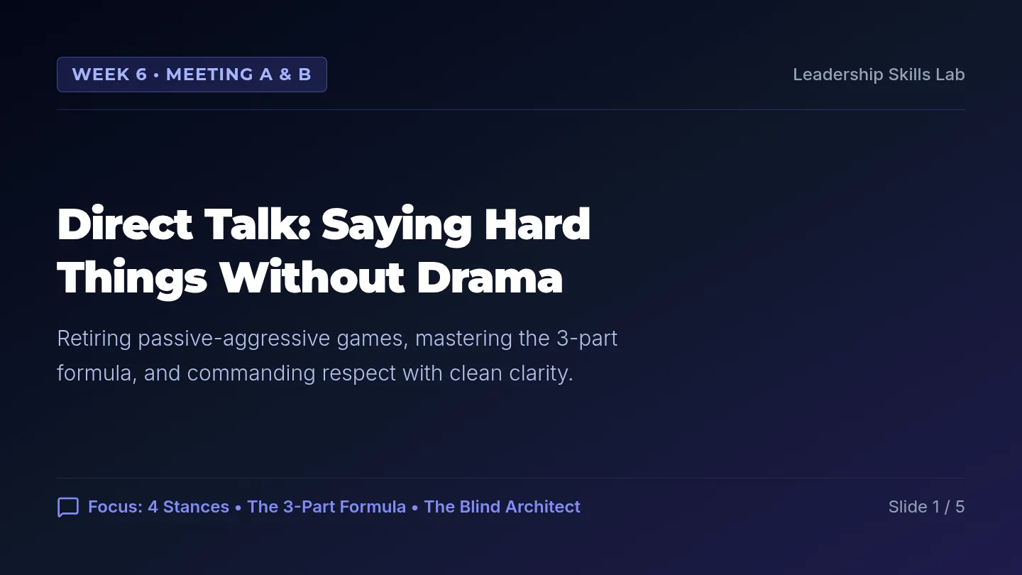Direct Talk Slides
