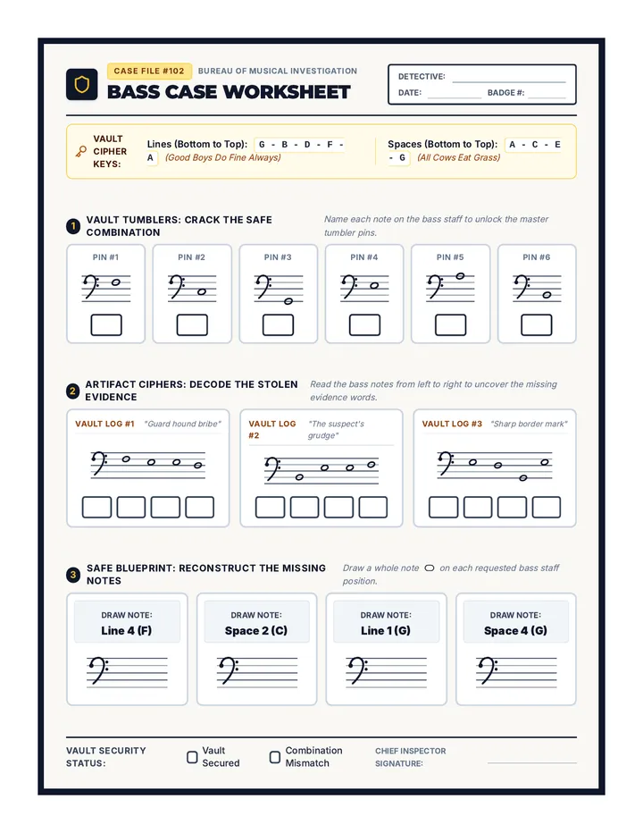 Bass Case Worksheet