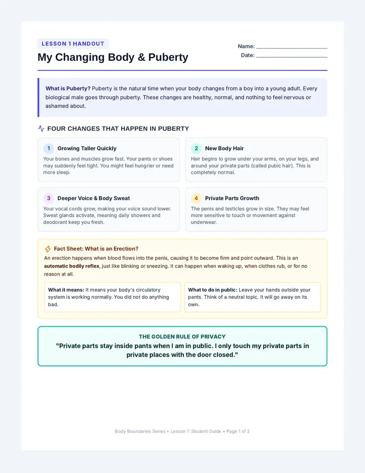 Body Changes Handout