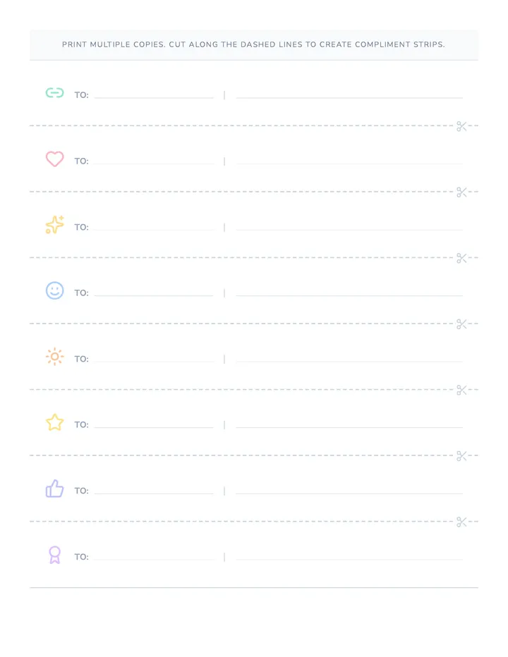 Chain Strips Template
