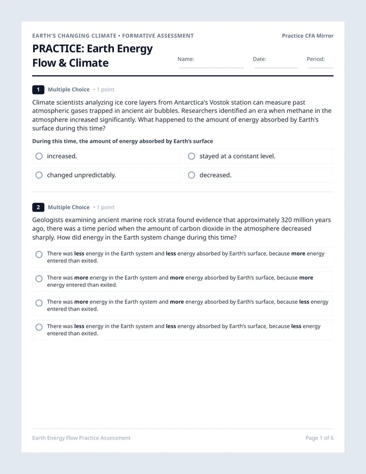 Flow Balcer Machine Climate Energy Balance Practice Worksheet • Material • Lenny.com