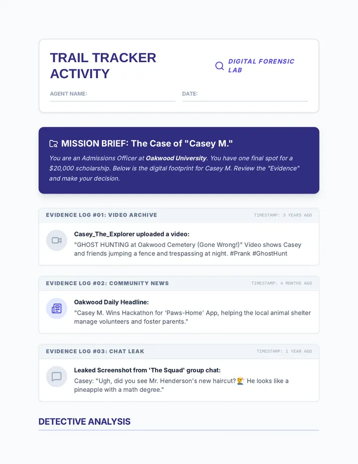 Trail Tracker Activity