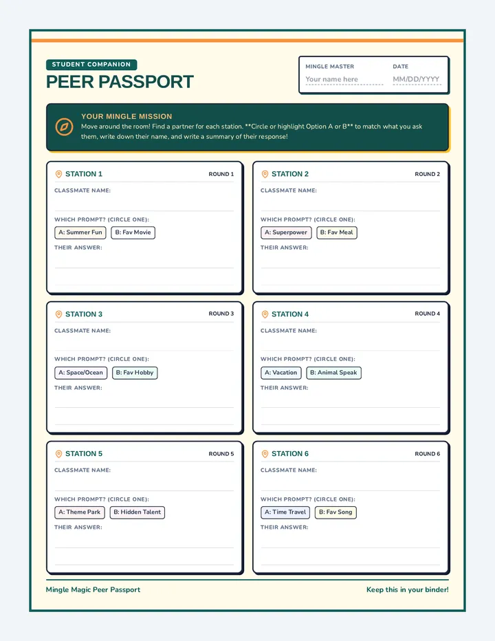 Mingle Magic Peer Passport