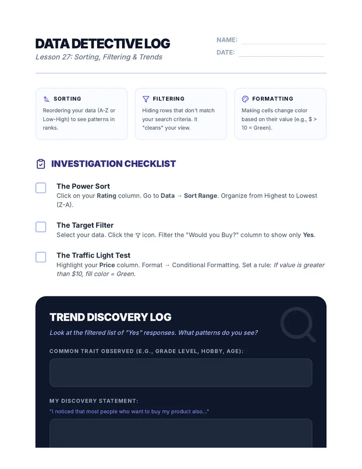 Trend Hunter Worksheet