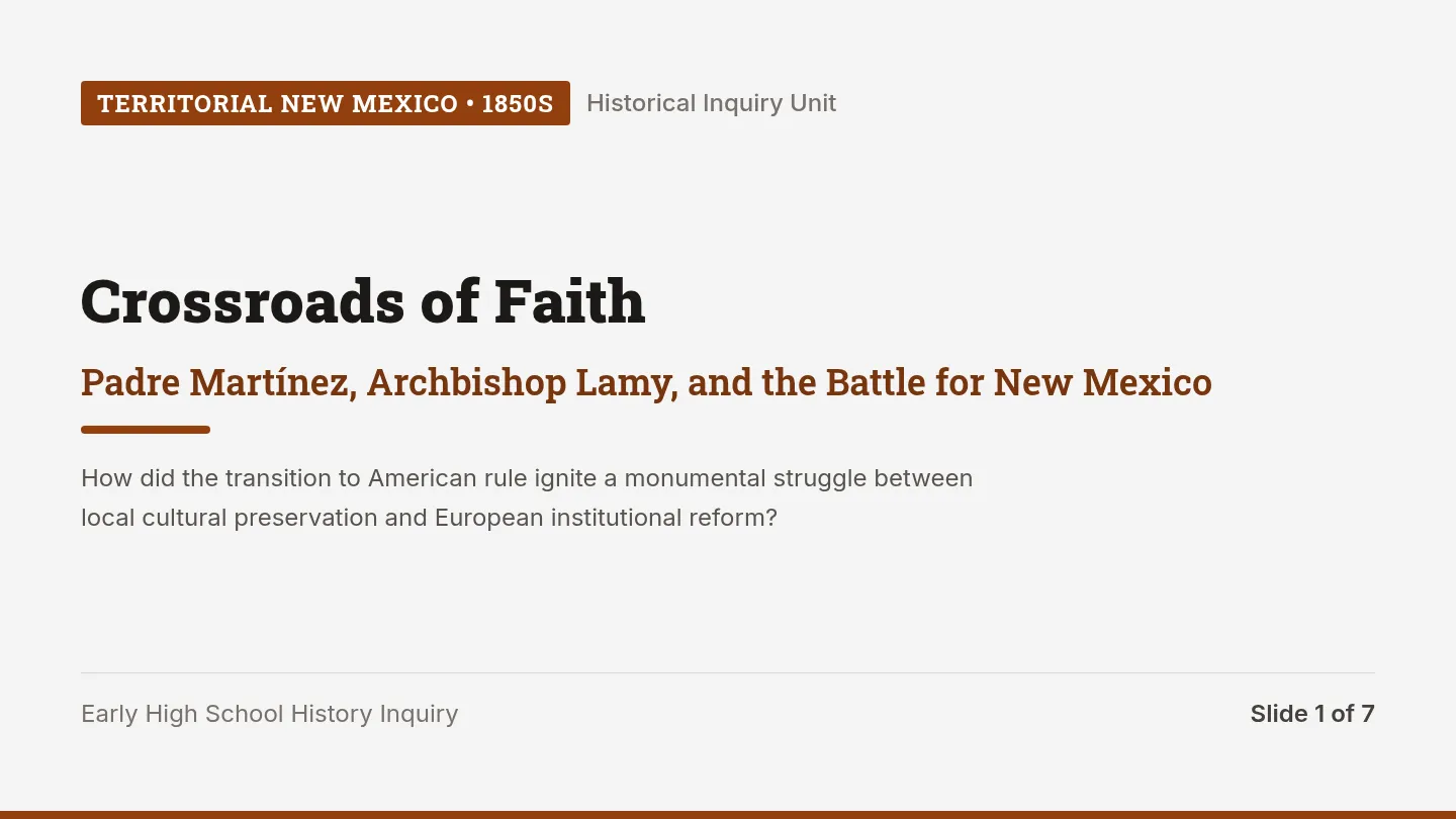 Crossroads of Faith Slides