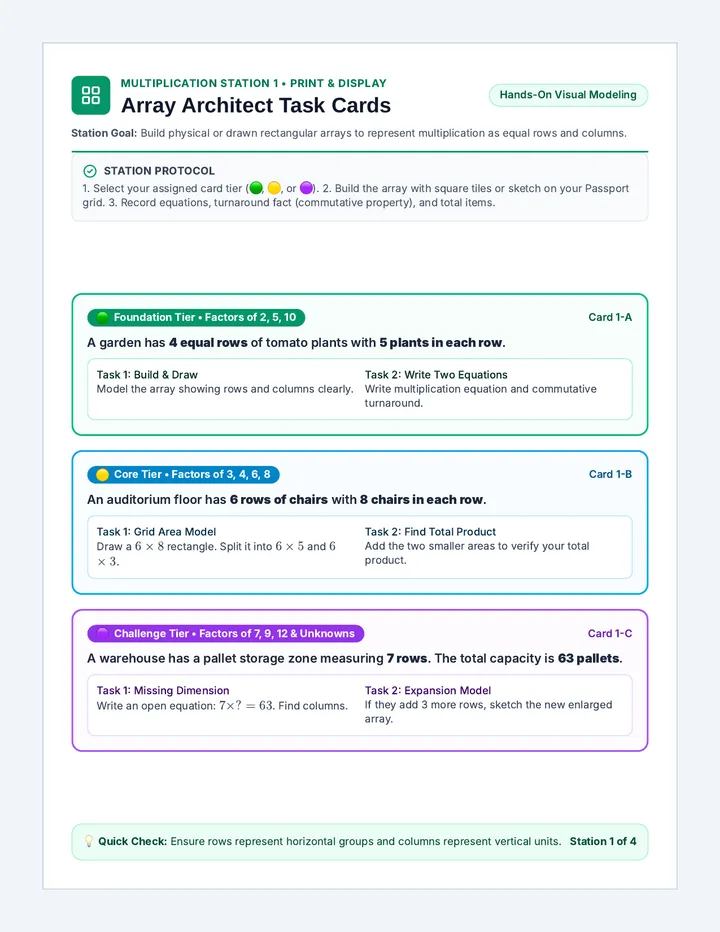 Array Studio Task Cards