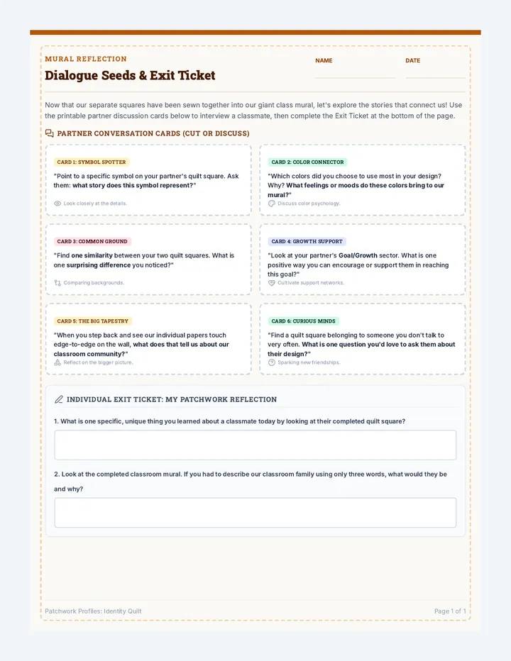 Patchwork Profiles Discussion Guide