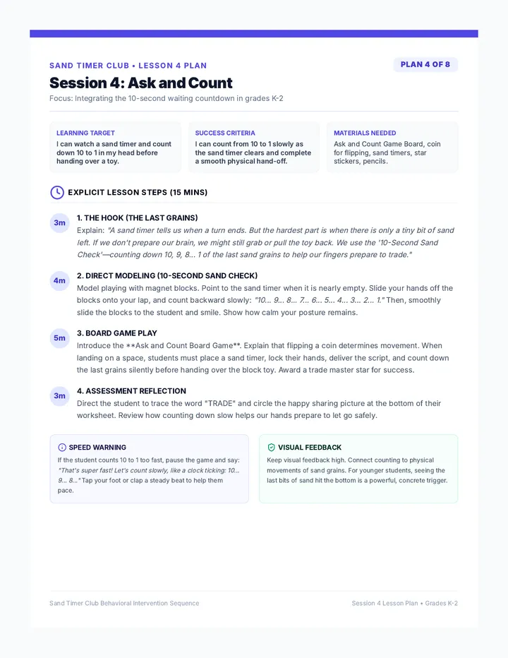 Ask and Count Lesson Plan
