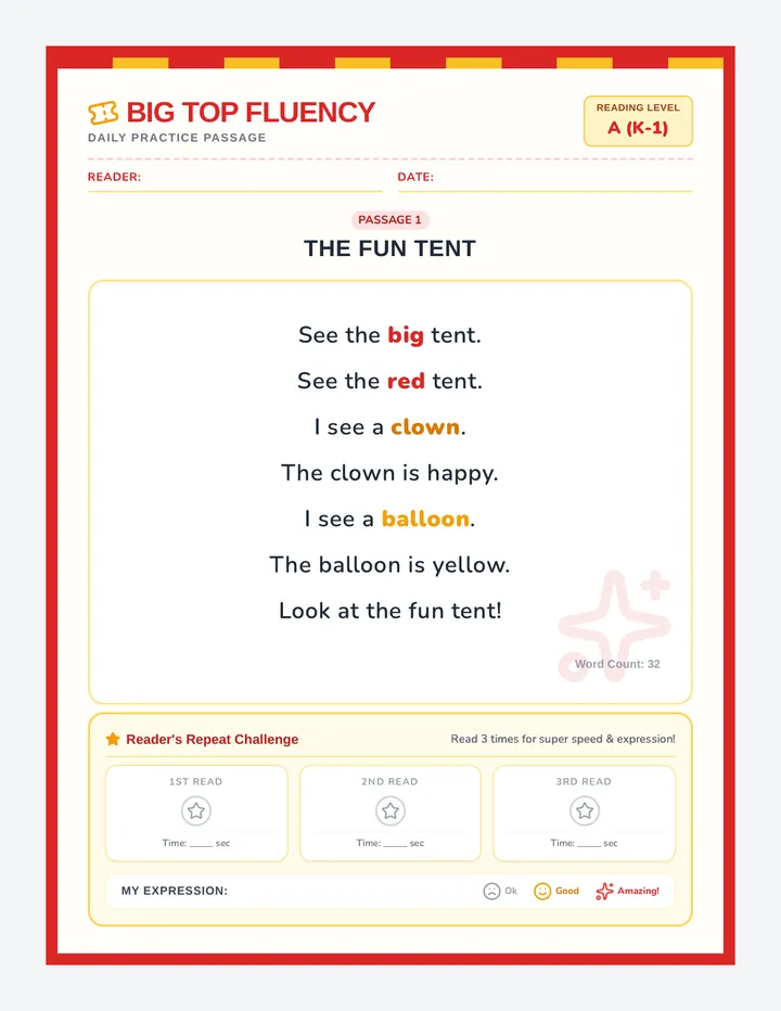 Big Top Passages page 1