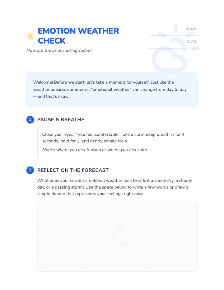 Emotion Weather Check Activity