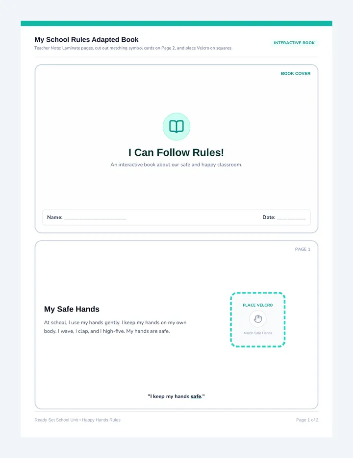 Happy Rules Adapted Book
