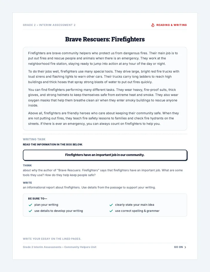 Firefighter Friends Assessment