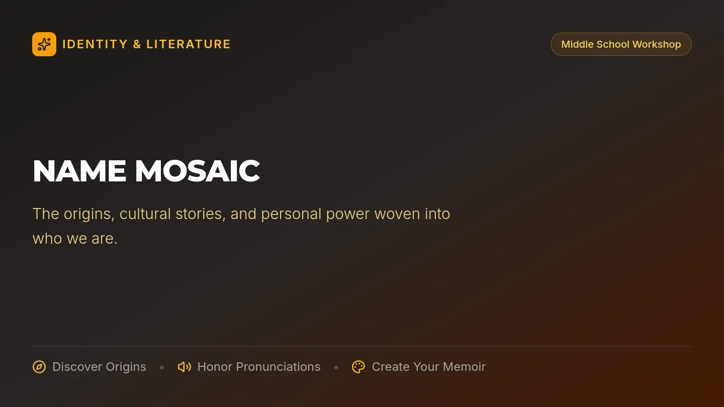Name Mosaic Presentation Slides