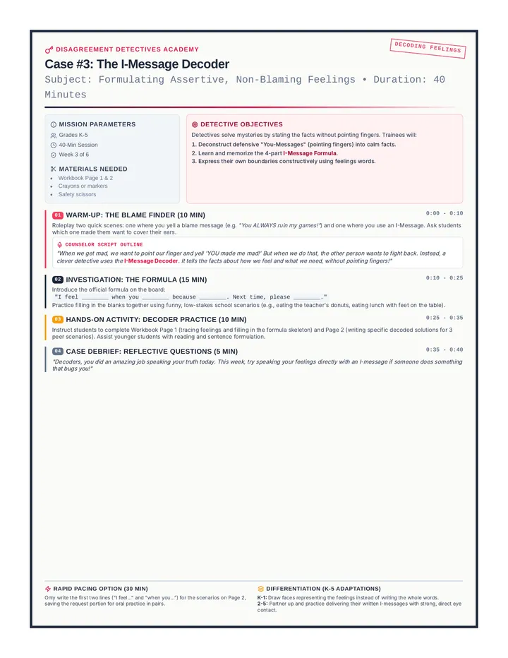 I-Message Facilitator Guide
