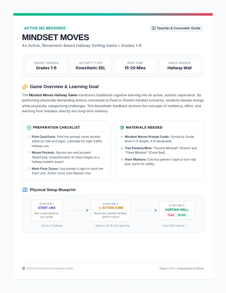 Mindset Moves Teacher Guide