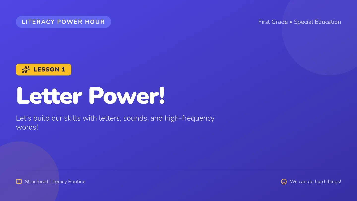 Letter Power Slides