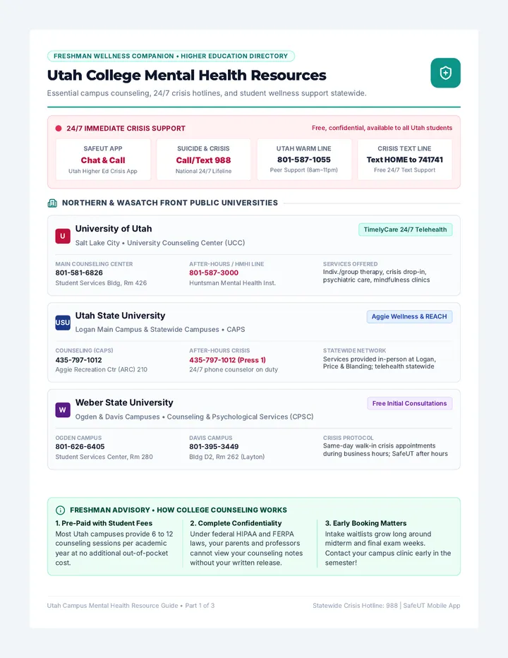 Utah Campus Care Guide
