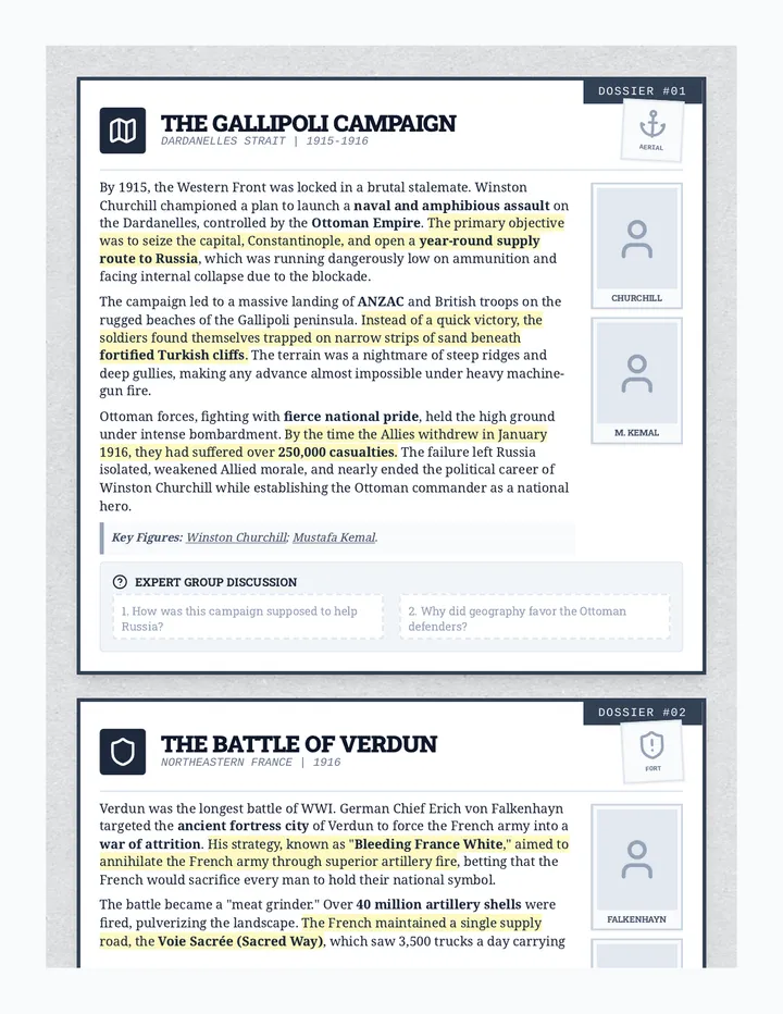 WWI Dossier Handouts Final