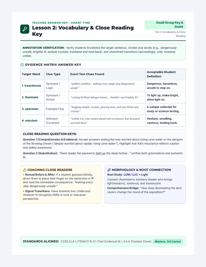 Word Decoders Answer Key