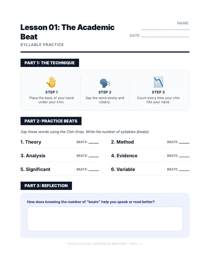Academic Beat Student Handout