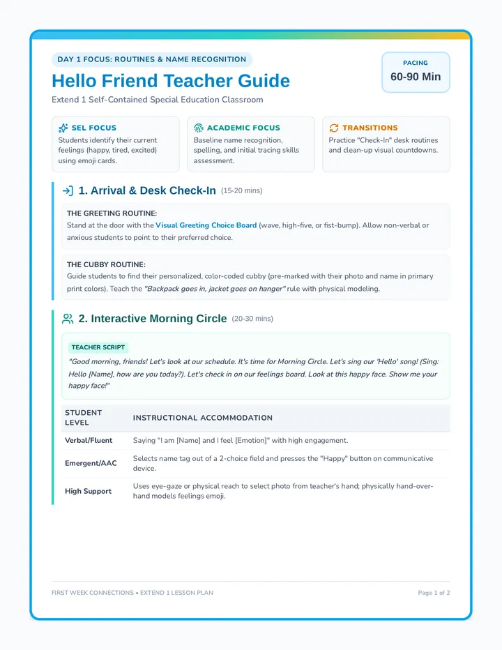 Hello Friend Teacher Guide