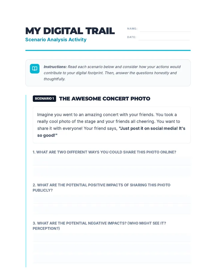 My Digital Trail Activity