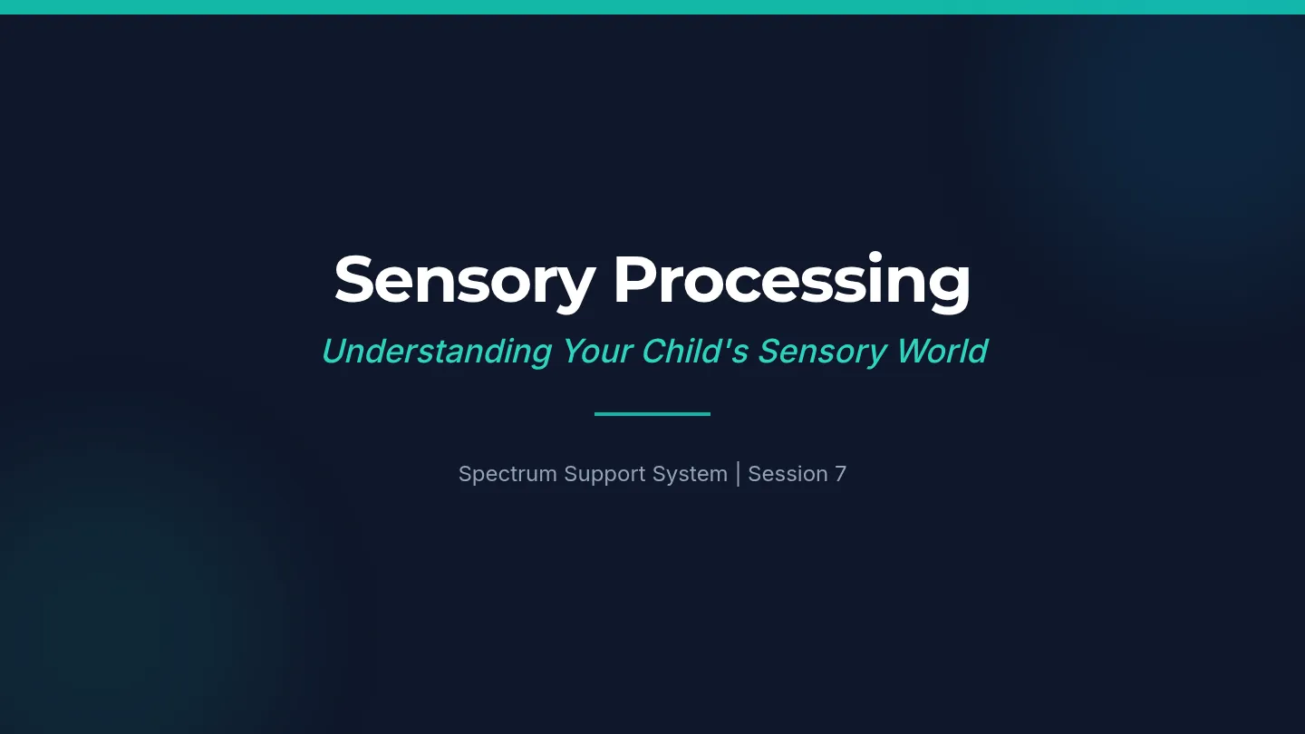Sensory Processing Slides