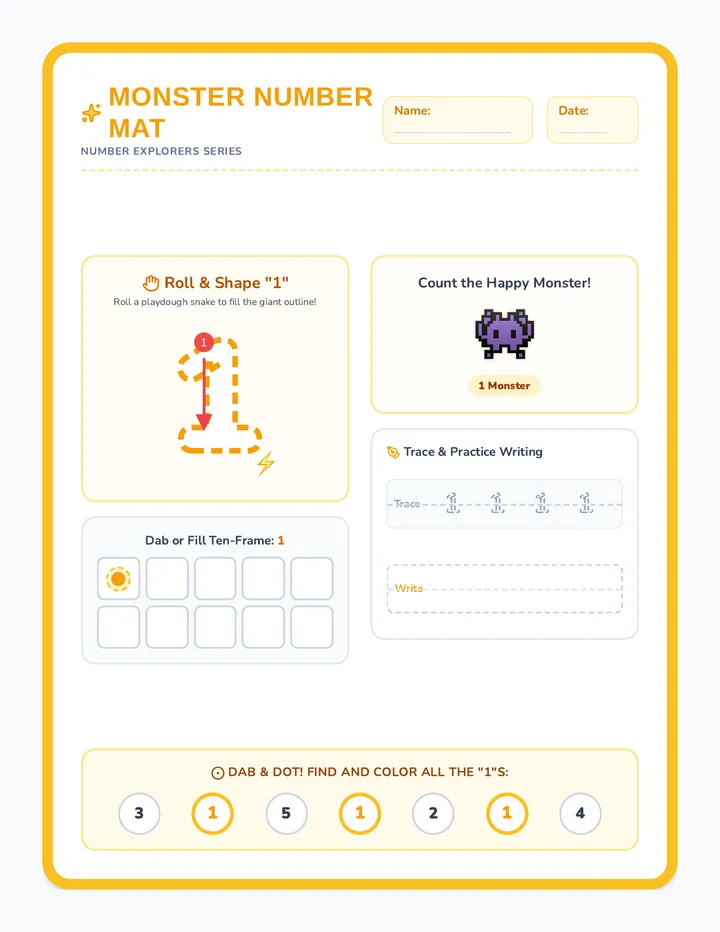 Monster Number Mats