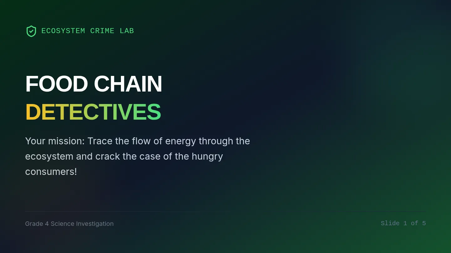 Food Chain Detectives Slides